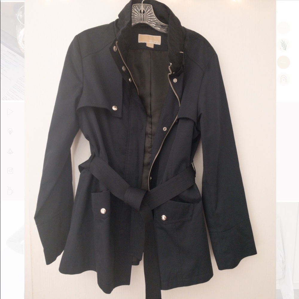 Michael Kors Navy Blue Rain Jacket
